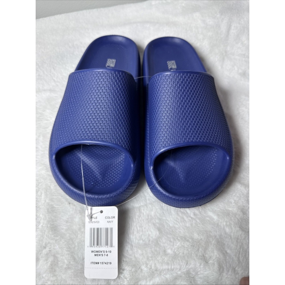32 Degrees Cool Cushion Navy Slide Sandals Size Large W9-10 / M7-8 - Picture 9 of 11